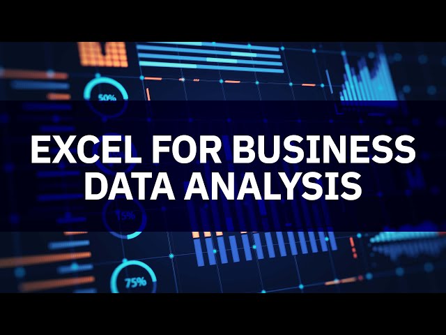 Watch Excel for Business: Data Analysis on YouTube.