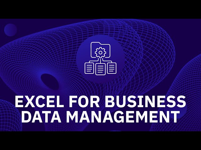 Watch Excel for Business: Data Management on YouTube.