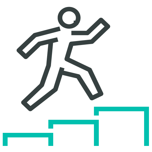 Icon representing employee performance and profitability