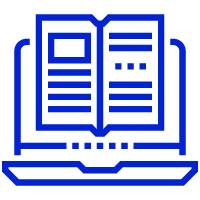 Icon representing 100% online study