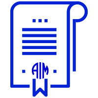 Icon representing AIM digital badge certification
